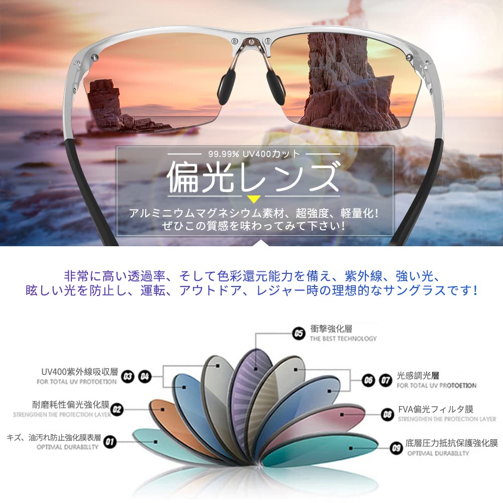 Спортивные солнцезащитные очки UV400 Ultra для и Гольфа Laza-Vally, Поляризованные, Защита, Сплав AL-MG, Легкие, Для вождения, Велоспорта, Рыбалки, Бейсбола, Лыжного спорта,