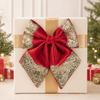 Multicolor Christmas Bow Decoration Satin Xmas Hanging Ornament  Xmas Tree Ornament