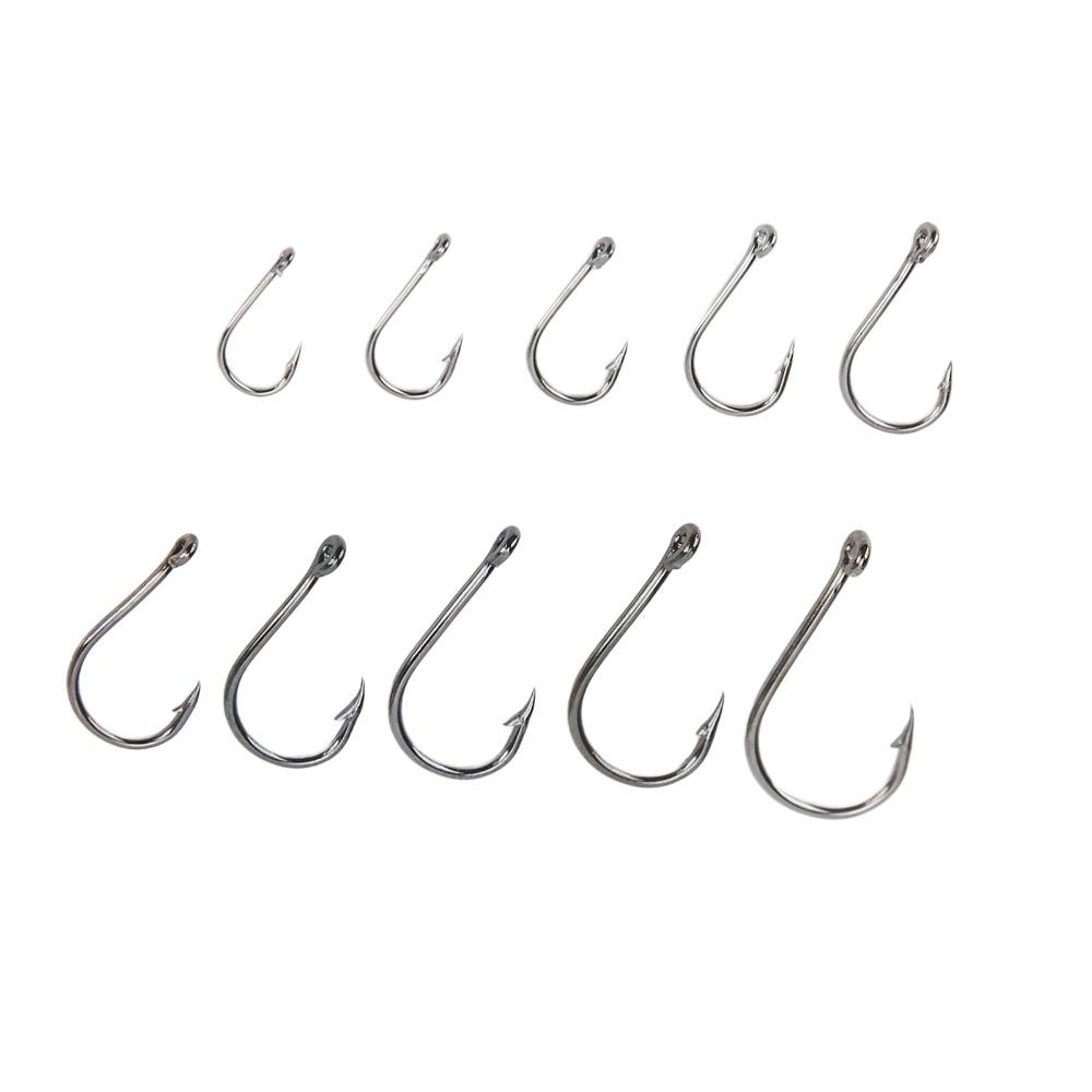 500PCS High Carbon Steel Carp Fishing Hooks 10 Sizes Fly Fishing Hooks  Catfish Fishing