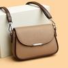 Модная текстура мягкой кожи, маленькая квадратная сумка, женская новая простая темпераментная универсальная сумка через плечо, ретро контрастного цвета, дорожная сумка-мессенджер