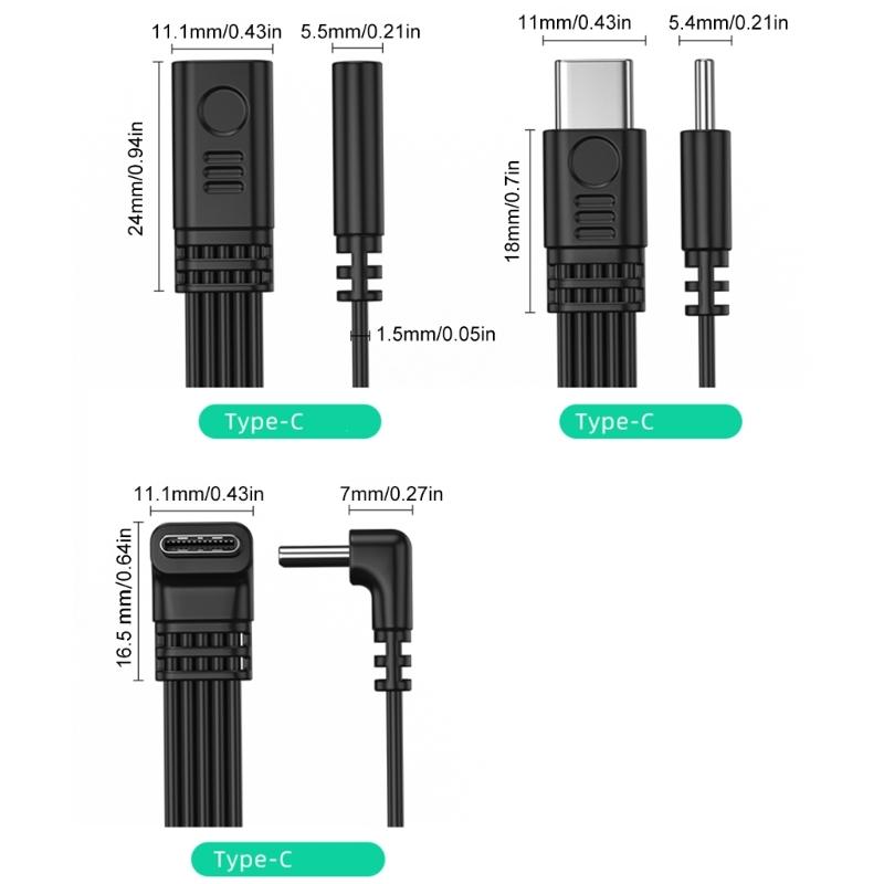 Кабель-адаптер USB C Разная длина Преобразователь Type C для планшетов Телефонов Поддержка передачи данных 480 Мбит/с