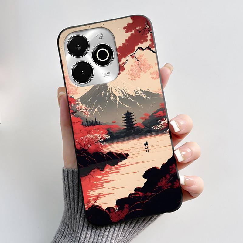 Phone Case For Umidigi G100X / G9X Case Luxury Cute Love Heart Rabbit Cartoon Funny Cover Black Soft Silicone Protective Casing