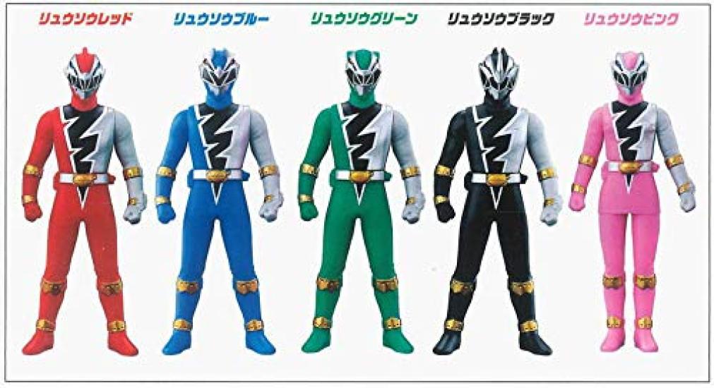 Мягкий винил Герой Киширю Сентай Рюсоулджер Набор из [Полные 5]