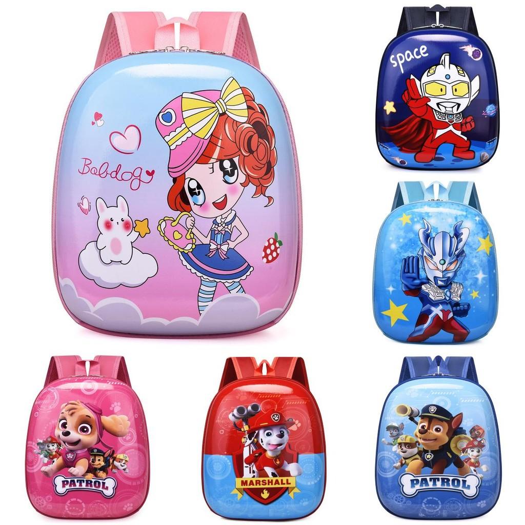 Durable Nylon Toddler Backpack With Cartoon Characters For Boys And Girls