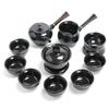 Чайный набор Chaxun Jianzhan Black Tenmoku из 11 предметов с чайником с боковой ручкой