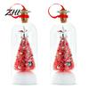 Snowflake Holly Ornaments Recordable Christmas Tree Message in A Bottle, Voice Recording Holiday Keepsake Decorative Ornament for Entryway with