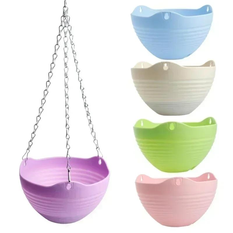 Creative Plastic Hanging Type Succulent Plant Chlorophytum Comosum Flowerpot Personality Large Diameter Pots for Plants 2025