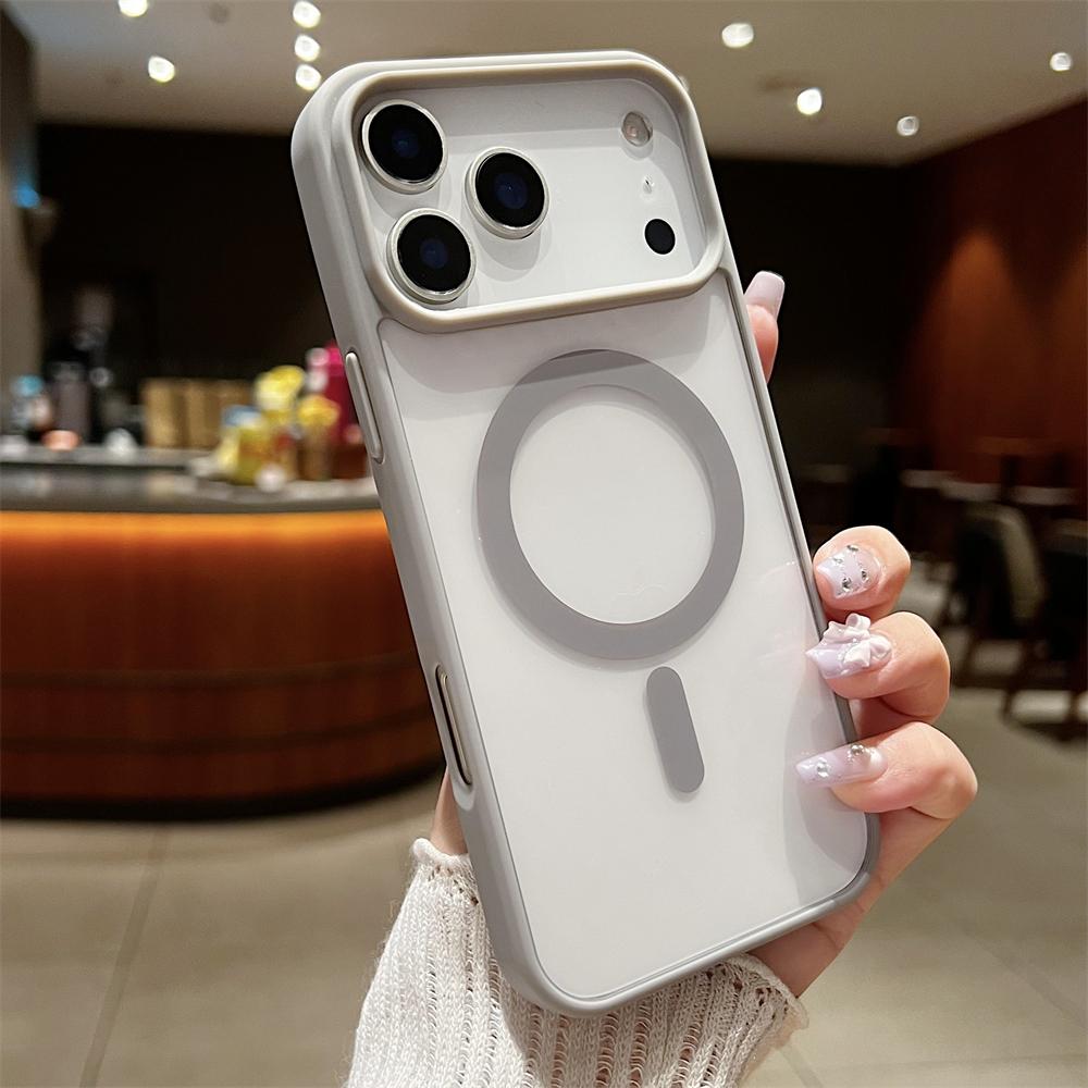 Роскошный противоударный чехол с магнитной фиксацией для iPhone 17 Air 16 15 14 Plus 13 12 11 Pro Max для беспроводной зарядки MagSafe Чехол-накладка