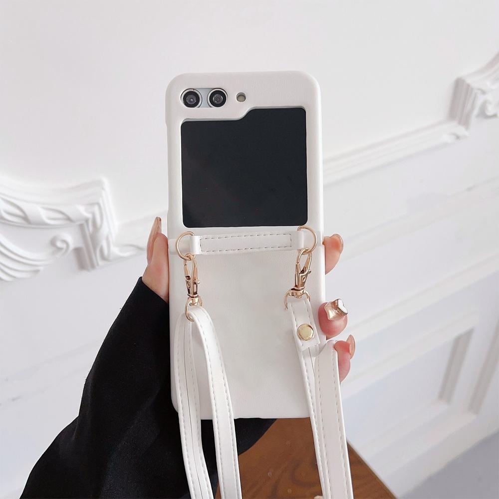 Чехол со съемным ремешком через плечо и регулируемой длиной для Samsung Galaxy Z Flip 5 4 3 S23 S22 Ultra Plus S23 FE A52 A53 A54 A24 A25/iphone 15 14 13 12
