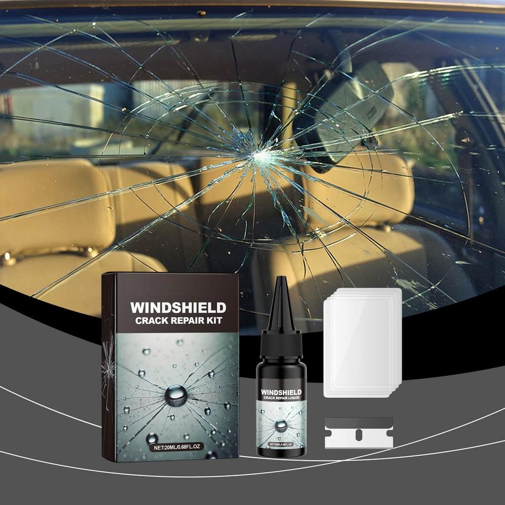 Car Windshield Crack Kit Liquid Curing Glue Crack Bonding Glass Scratches Car Accessories Glass Restoration Kit,20ML