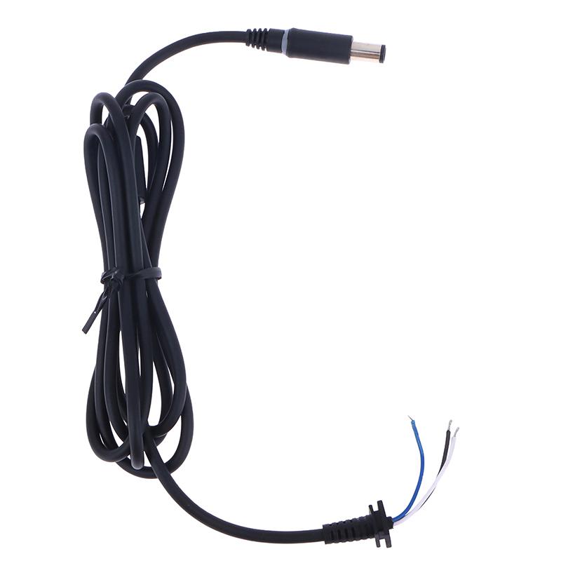 Подходит для адаптера зарядного устройства ноутбука Dell HP, черный штырь 7,4 X 5,0 мм со светодиодной подсветкой, 1,8 м, медный штекер постоянного тока, соединительный шнур, кабель