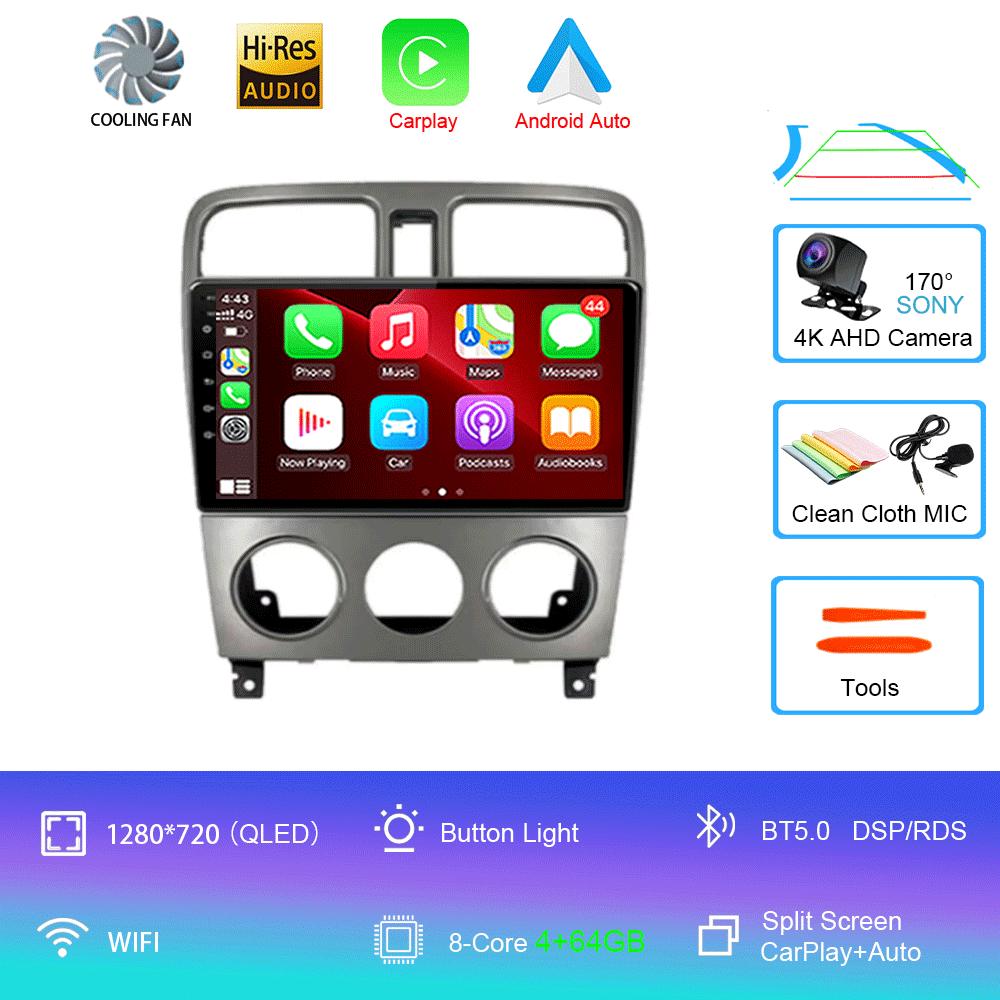 Для Subaru Forester SG 2004 - 2008 Автомобильное радио Android 14 Carplay Навигация GPS Мультимедийный проигрыватель 5GWiFi+4G стерео 2 DIN BT Авто