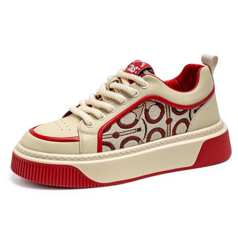 Мужские туфли на платформе, всесезонные, новые, низкие, на шнуровке, повседневные, мужские, трендовые, весна-лето, студенческие, персонализированные, спортивные туфли