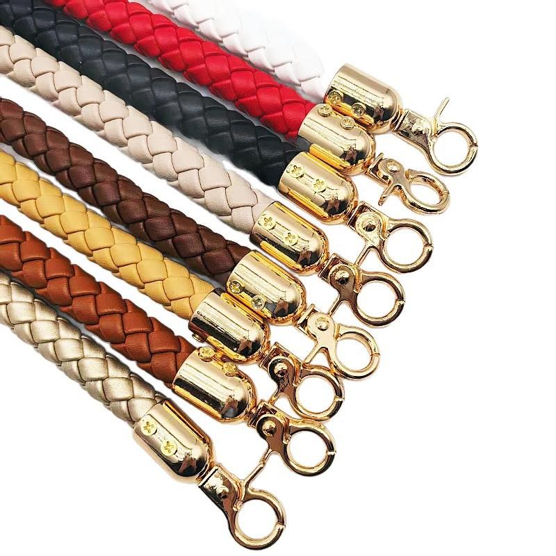 Chic 30cm Braided PU Leather Strap for Customizable DIY Purse Handle Solutions