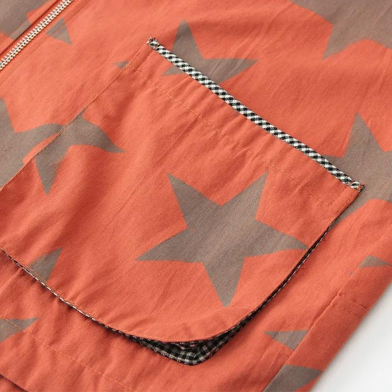 Куртки с капюшоном с принтом, женские весенние повседневные свободные верхняя одежда больших размеров, двусторонняя одежда L-4XL, ветровки, пальто, топы в корейском стиле