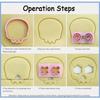 10Pcs/Set DIY Skull Cookie Cutter Cartoon Cookie Stamp Halloween Biscuit Mold  Baking