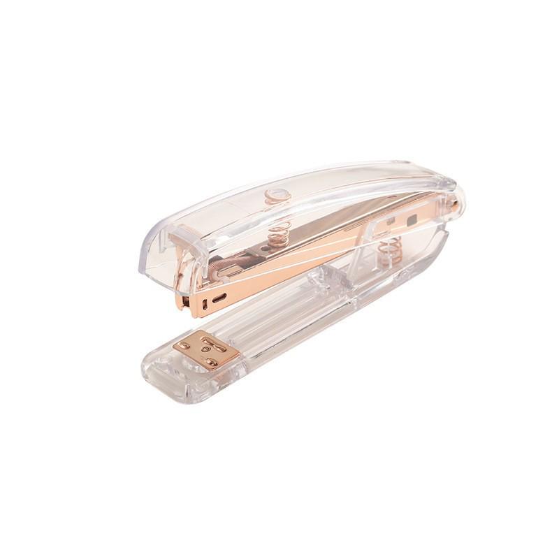 Прозрачный степлер 24/6 Rose Gold: Роскошная, стильная и экономящая силы канцелярская принадлежность