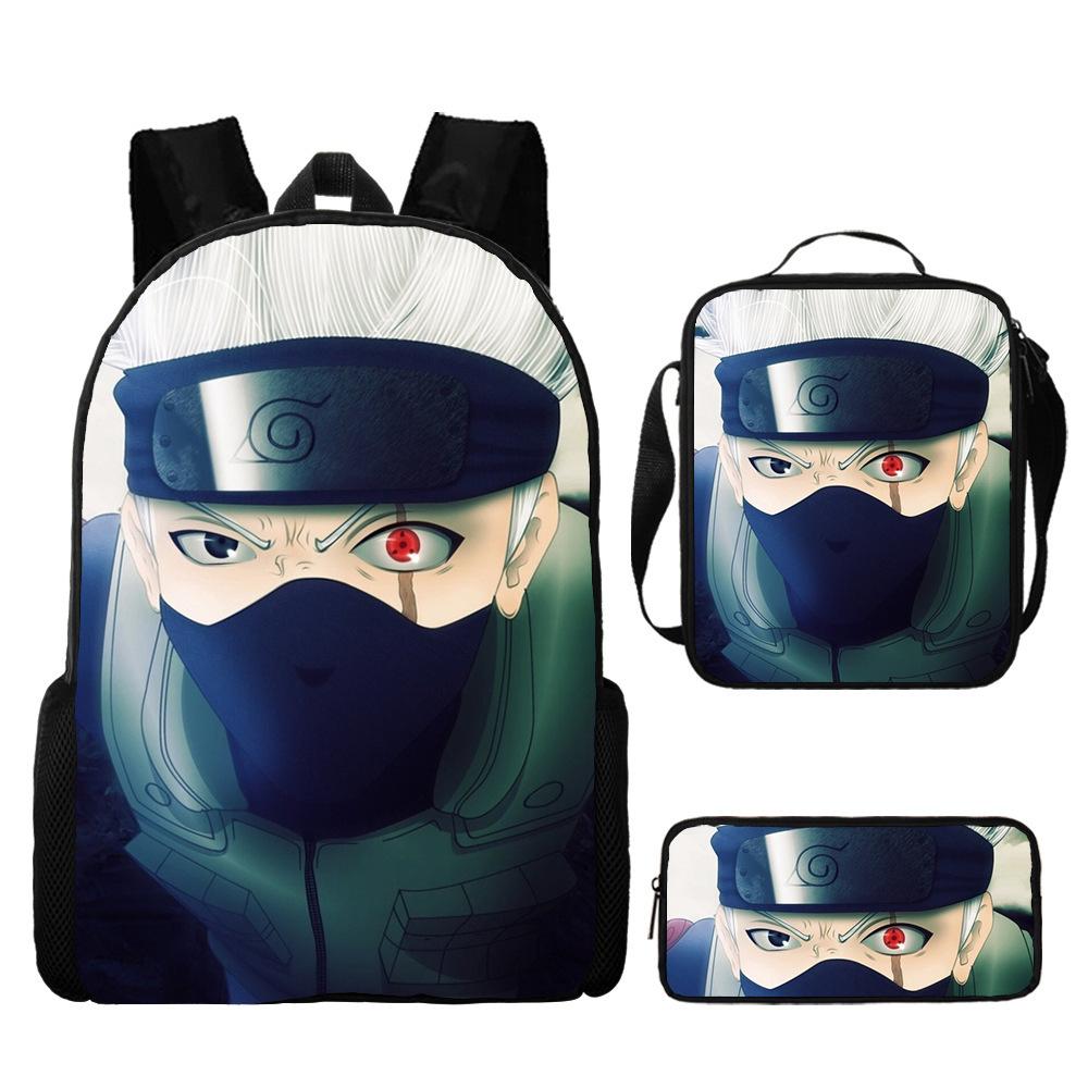 Naruto Naruto Surrounding Primary School Bag Cartoon Animation Backpack Satchel Pencil Case