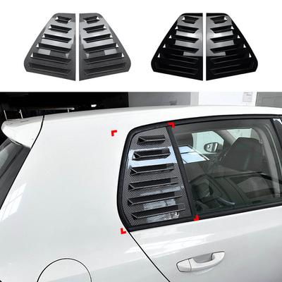 Для Volkswagen VW Golf 6 MK6 2008- 2012 Заднее боковое жалюзи на окно автомобиля, Крышка-жалюзи, Боковая вентиляционная накладка, Декоративная накладка из АБС-пластика