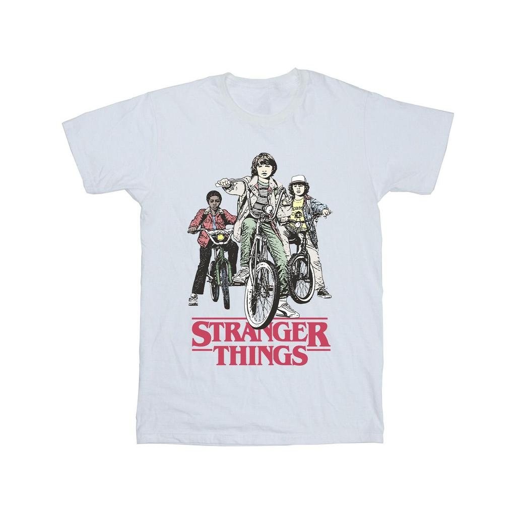 Netflix Boys Stranger Things Retro Bikers T-Shirt