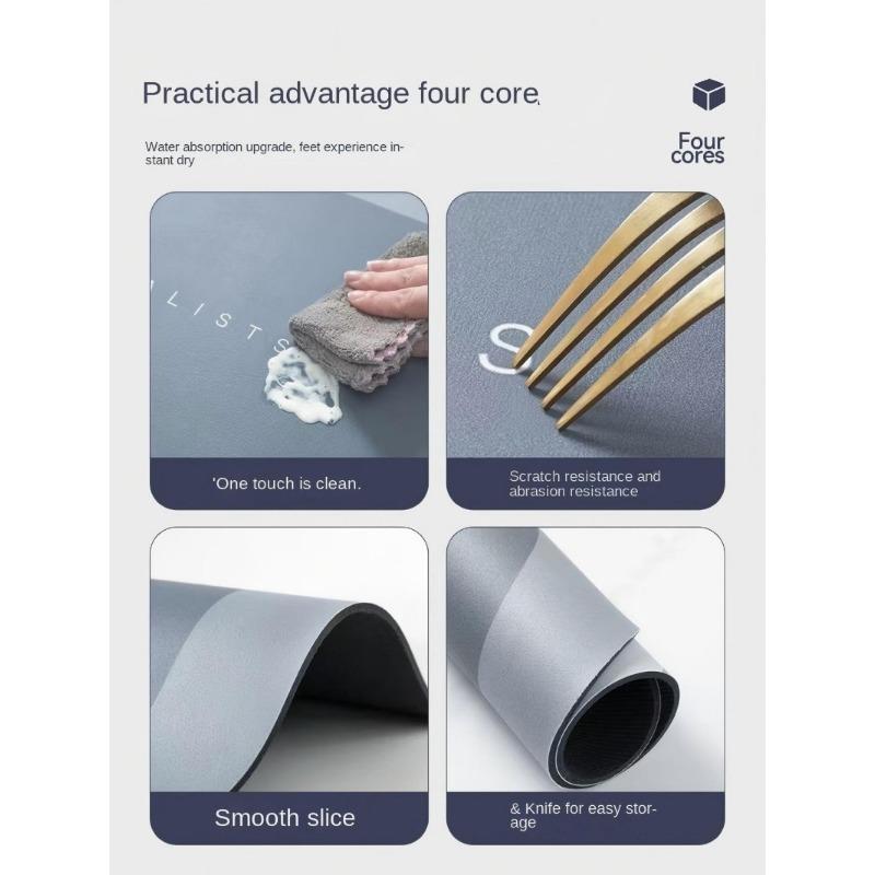 Итальянский коврик для ванной из диатомовой земли, быстросохнущий коврик для пола