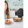 Caramel 1000w Overheating Resistant Waffle Maker With Deep Plate To Prevent Overflow