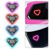 Solar Heart Shape Neon Light for Car Window Waterproof LED Mood Lamp with Suction Cup Romantic Atmosphere Decor