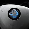 XOWS7 for Skoda 46MM Car Logo Steering Wheel Sticker Rapid Octavia Yeti Kodiaq Karoq Fabia Laura Superb VRS KAMIQ Scala Citigo
