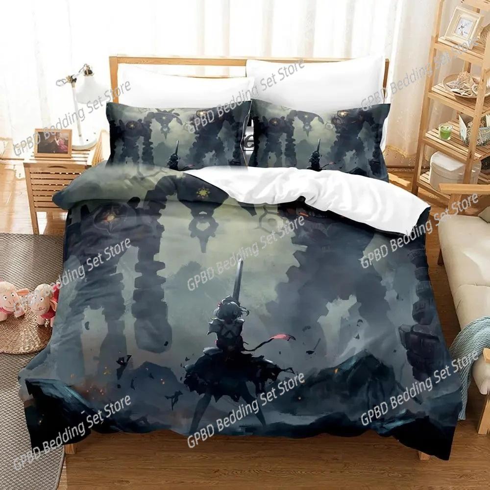 Anime Genshin Impact Arlecchino 3D Bedding Set Duvet Cover Pillowcases Single Twin Full Queen King Size Home Decor  Boys Gift