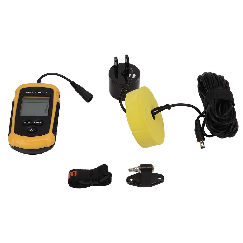 Wired Fish Finder ABS Portable Sonar Intelligent Underwater Fishfinder with Probe for River Fishing