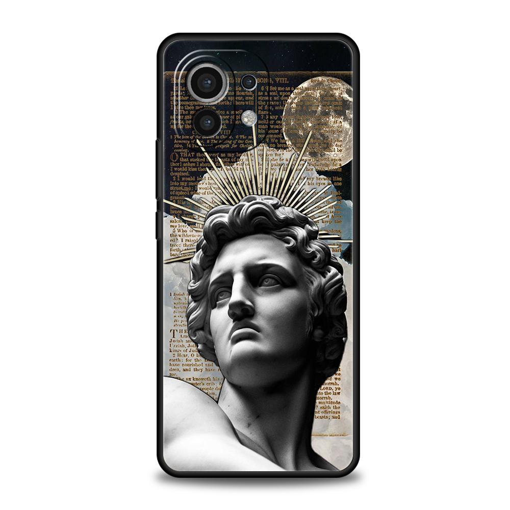 Phone Case Cover for Xiaomi Poco F7 F6 F5 F4 F3 X7 X6 X5 X4 X3 NFC M4 C51 C55 GT Pro 5G Soft TPU Fashion Ancient Greek Statues