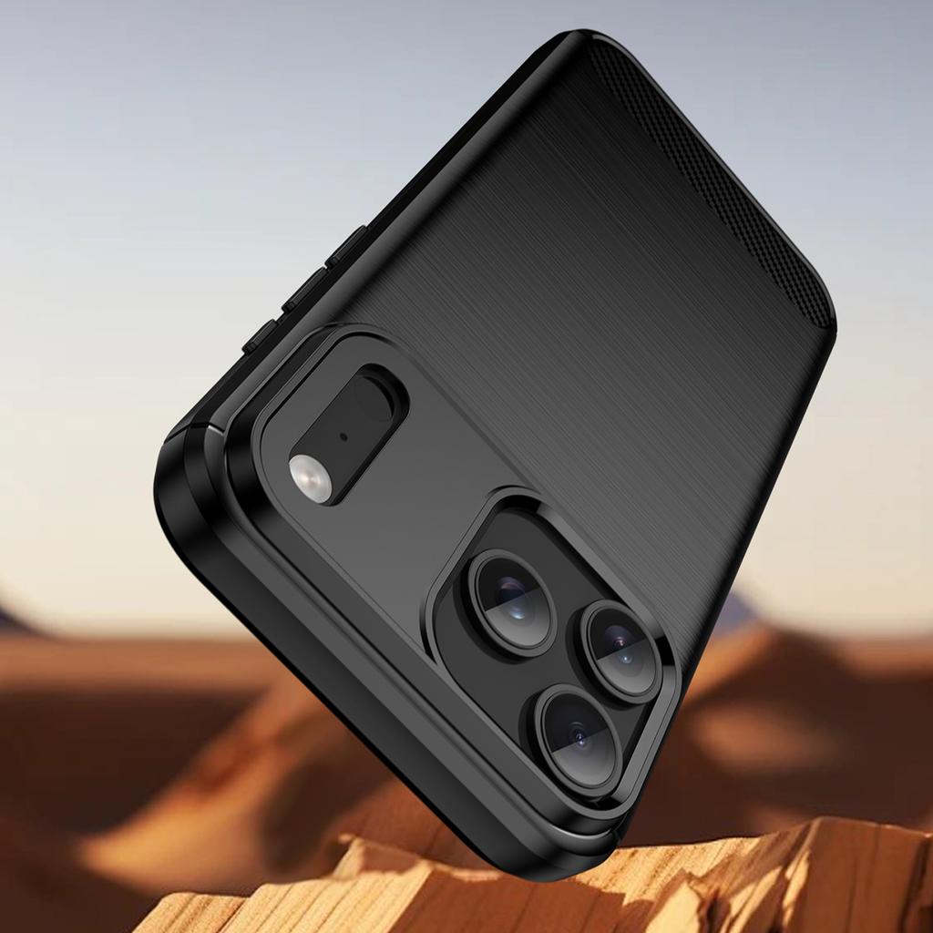 Etui pokrowiec ochronny na iPhone 17 Pro Carbon Case - czarne