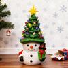 Мультяшный снеговик, украшение, светодиодная подсветка, украшение снеговика, светящееся украшение снеговика с питанием от USB для украшения верхушки рождественской елки