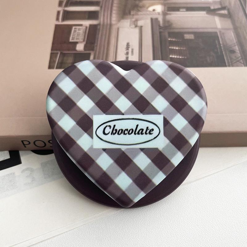 Heart-Shaped Cartoon Film MagSafe Compatible Desktop Holder with Retractable Airbag