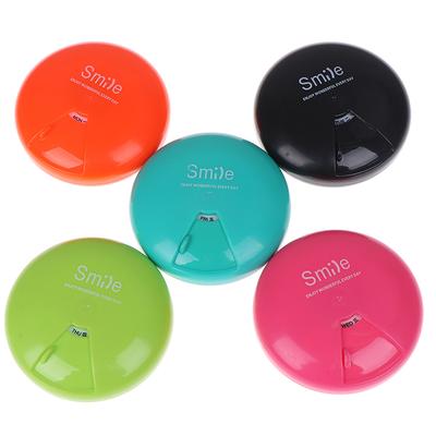 Карманный еженедельный 7-дневный круглый ящик для таблеток, держатель для хранения медицинских таблеток, органайзер