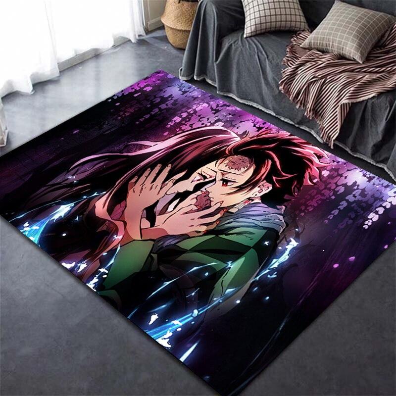 Devil's Blade аниме Demon Slayer Kimetsu ковер с 3D принтом домашний декор мягкий коврик для спальни детские игровые ковры для ползания для гостиной