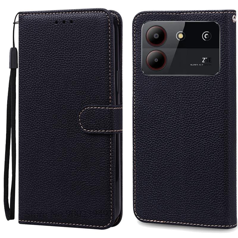 Для ZTE Blade A54 чехол кожаный кошелек флип чехол для ZTE Blade A54 чехол Coque Fundas для ZTE Blade A54 чехол для телефона бампер