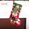 Рождественский чулок, подвесное украшение на елку, плюшевые носки с Санта-Клаусом, оленями, снеговиками, конфетами для вечеринок в офисе