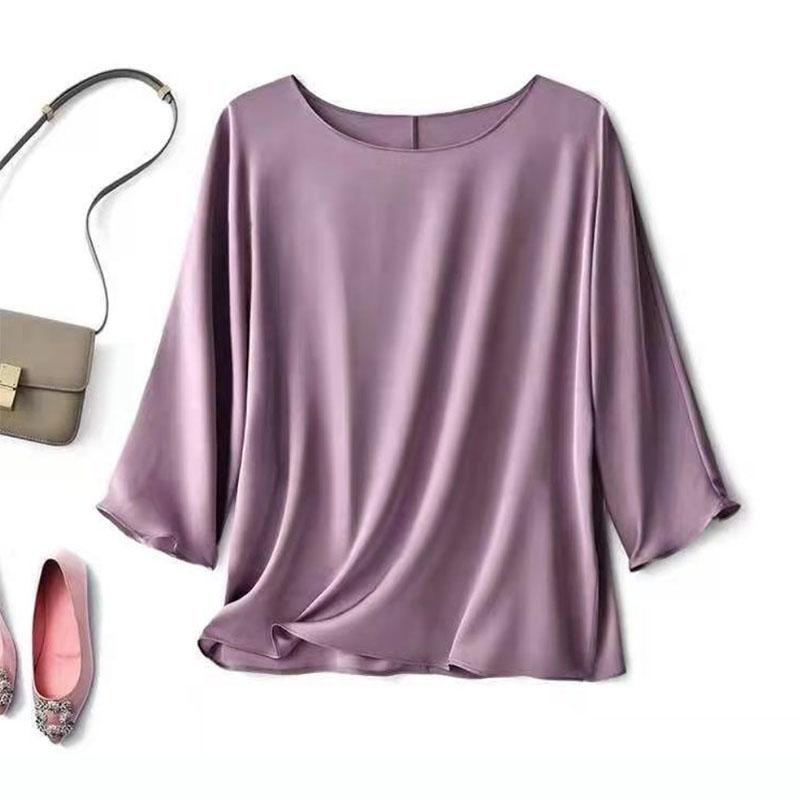 Женский топ из шелковистого эластичного атласа телесного цвета, двухсторонняя гладкая ткань Ascetic Goddess Temperament