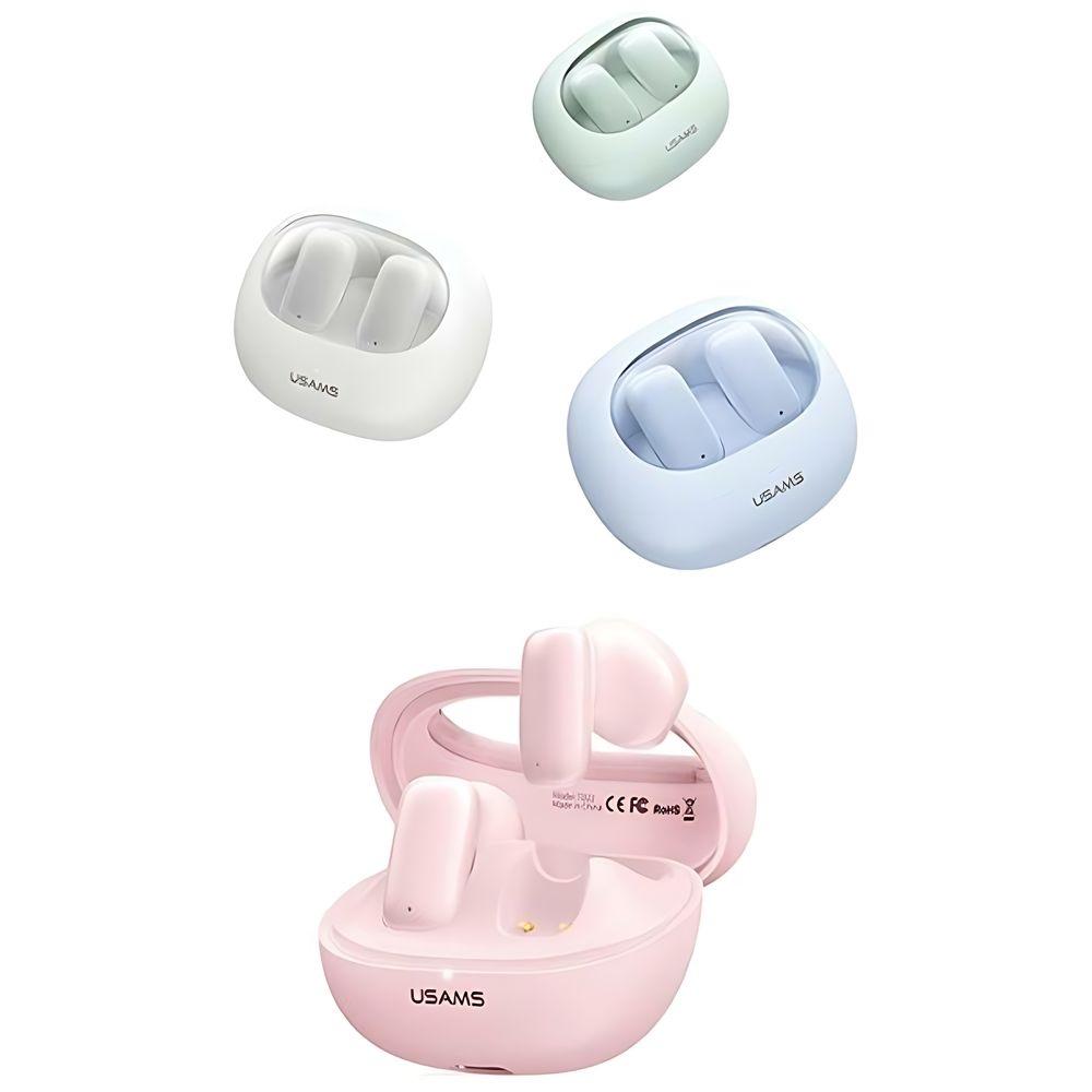 USAMS Bluetooth-наушники 5.3 Серия Twstd Беспроводные Розовый/Pink Bhutd03 (Td22)