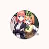 32/44/58MM  Anime Ichika Nino Miku Yotsuba Itsuki Badge Cartoon Round DIY Brooch for Clothing Backpack Coat Decorative Accessories