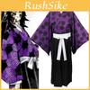 Изысканный аниме костюм для косплея Demon Slayer Kimetsu No Yaiba Kokushibou для вечеринок