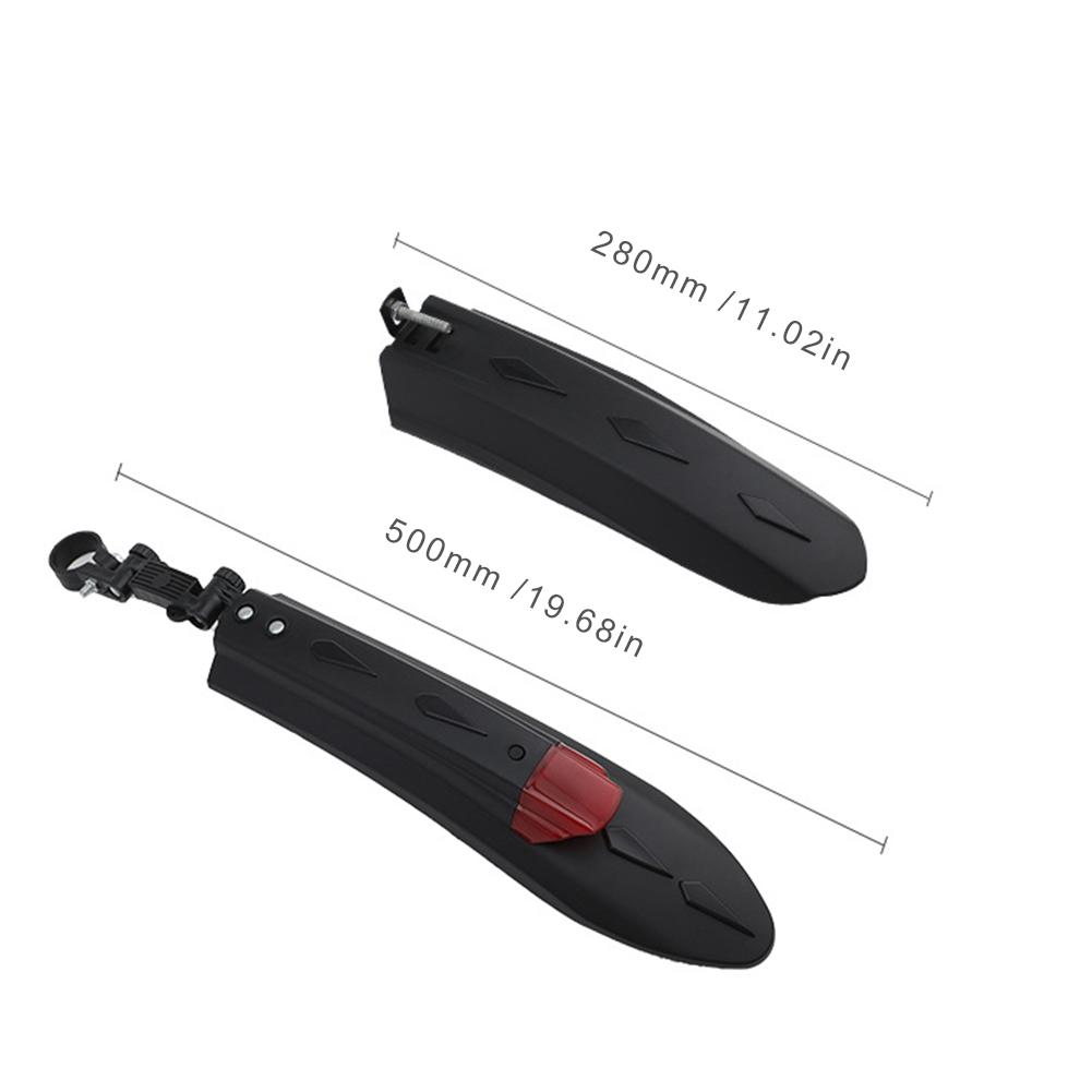 Велосипедное крыло, расширенное, удлиненное, защита от брызг, регулируемая защита колеса с задним фонарем, MTB, велосипедное крыло, аксессуары для велосипеда