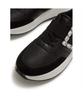 Fitflop Women'S F-Mode Crystal Buckle Leather/Suede Sneakers - Black (Ft61K2N185)