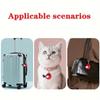 Colorful Bird Design PU Leather Keychain Case Protective Cover Case  for Backpacks Bags
