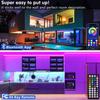 RGB Led Strip Lights APP 44key Control Luces Led Tape 5V USB Flexible Ribbon Diode for TV Backlight Room Decoration Lighting