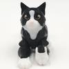 Реалистичная черная кошка, модель-игрушка, напечатанная на 3D-принтере, с подвижными суставами