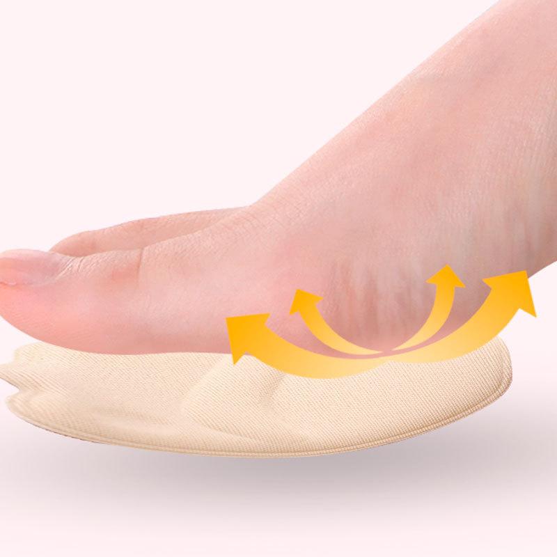 2D Sole High Heel Foot Cushions Forefoot Anti-Slip Insole Breathable Shoes Women Protection Foot Pad Soft Insert Foot Care