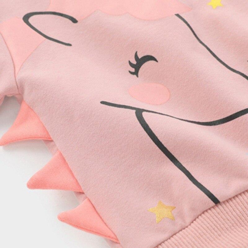 От 12 месяцев до 4 лет комплект для маленьких девочек, осенний комплект с мультяшным принтом для девочек, свитер с круглым вырезом и длинными рукавами, комплект брюк