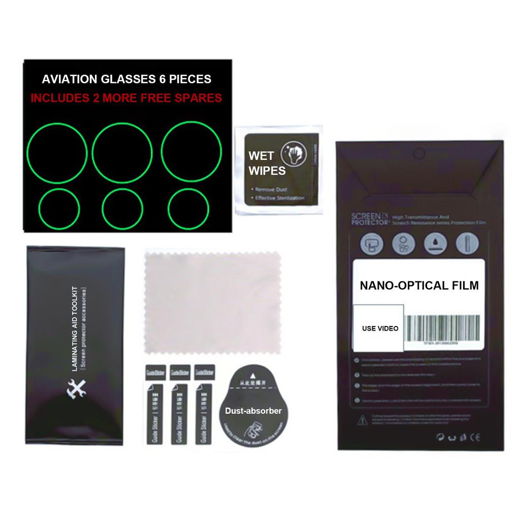 Защитная пленка для линз и стекол с пылепоглотителями и влажными салфетками, устойчивая к царапинам, легко наносится на Avata 2